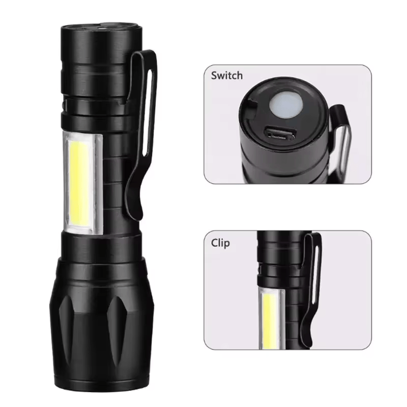 Mini LED Flashlight - Rovix - Tactical Flashlight - 